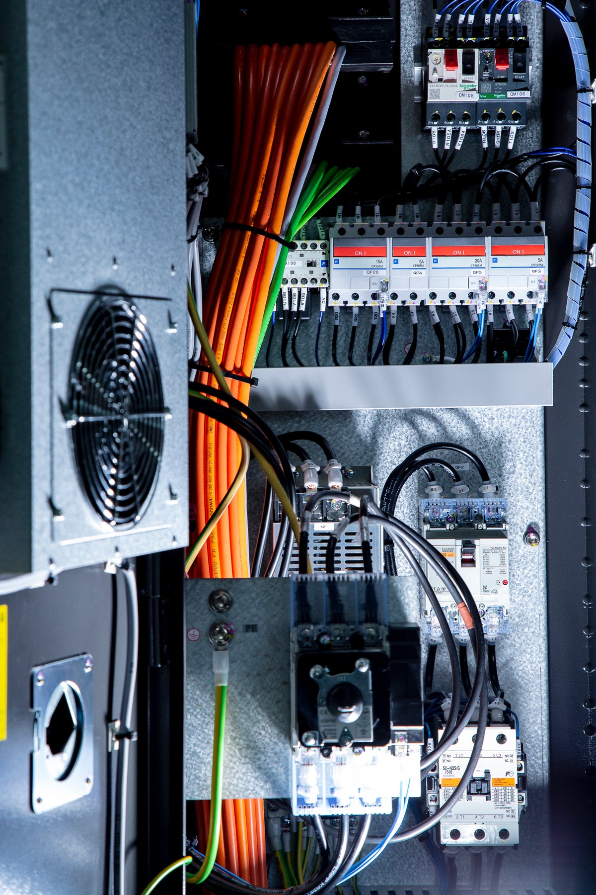 Quadro elettrico macchina CNC cablaggi